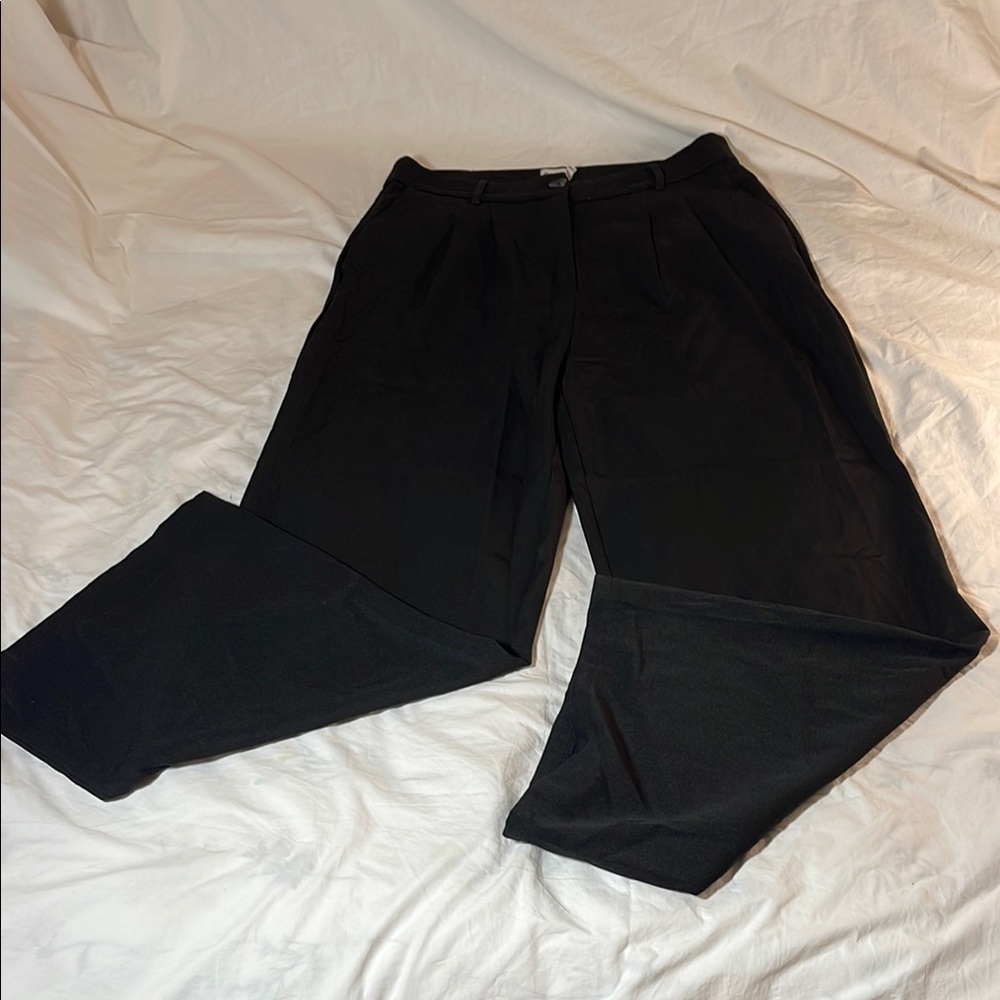 Princess Polly Classic Black Trousers Size 12